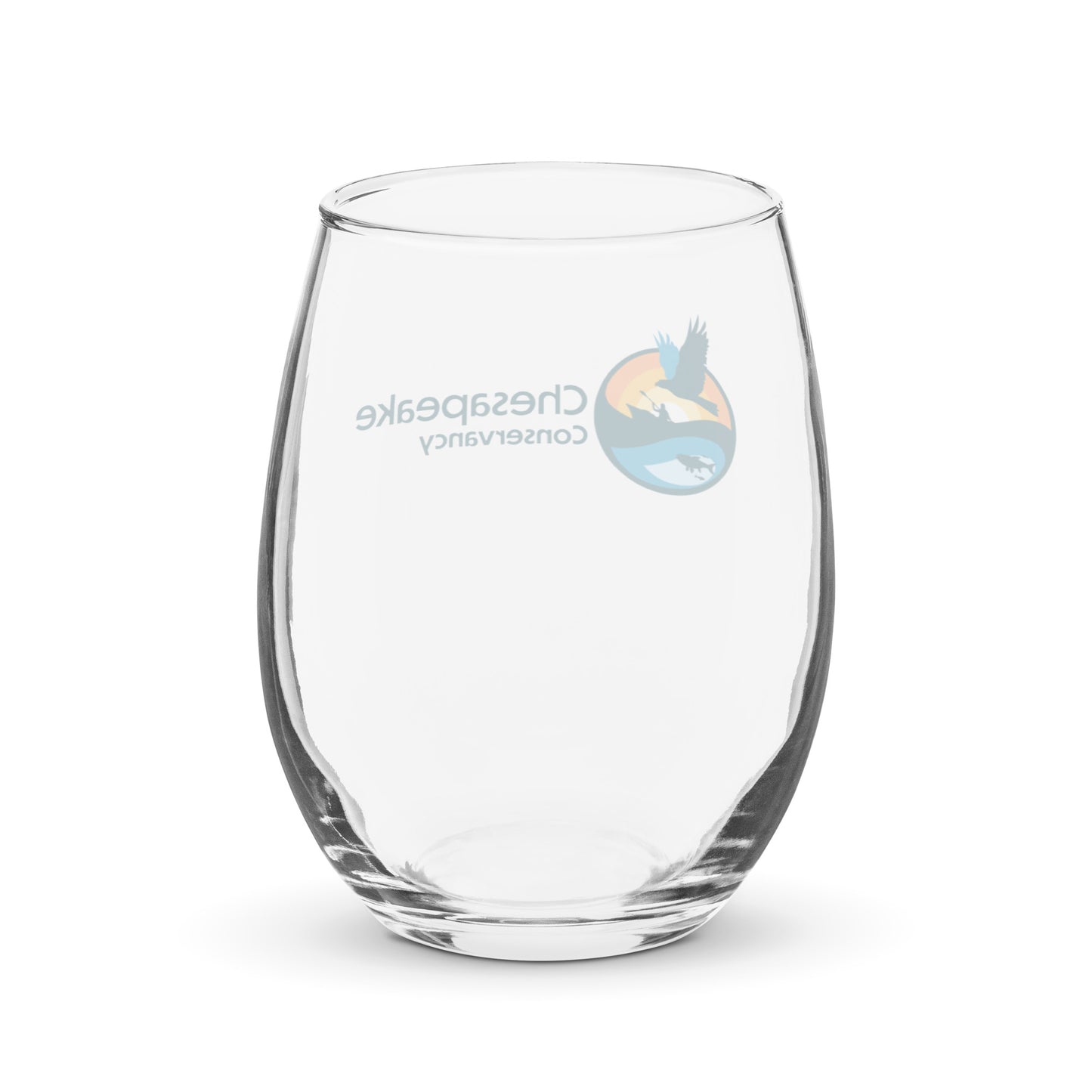 Logo - Stemless wine glass